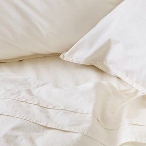 Cimino Home Oat Milk Chambray Sheet Set
